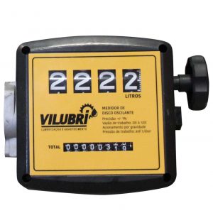 CONTADOR MEDIDOR DE LITROS MECÂNICO PARA DIESEL 4 DÍGITOS VILUBRI 1247