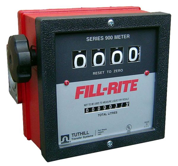 CONTADOR MEDIDOR DE LITROS MECÂNICO PARA COMBUSTÍVEIS 4 DÍGITOS FILL-RITE FR901