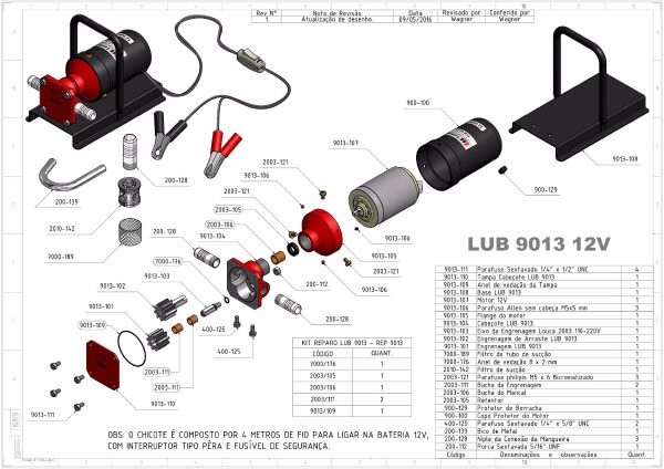 BOMBA DE TRANSFERÊNCIA ABASTECIMENTO 12V 30LTS/MIN LUMAGI 9013 - Image 3