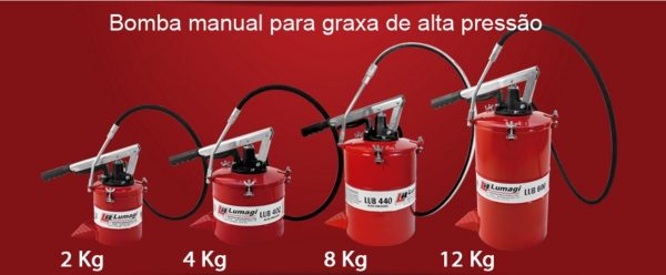 ENGRAXADEIRA 4KG Bomba Manual de Graxa Alta Pressão LUMAGI - Image 4