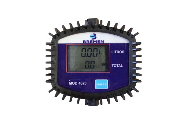 CONTADOR MEDIDOR DE LITROS DIGITAL PARA DIESEL E ÓLEOS 3/4" BREMEN 4715