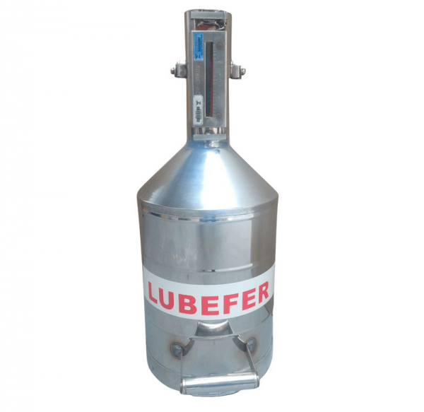 BALDE AFERIDOR DE COMBUSTÍVEL EM INOX PARA BOMBA ABASTECEDORA 20LTS LUBEFER - Image 2
