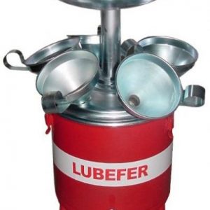 ESTANTE PINGADEIRA- ESCORREDOR DE ÓLEO COM 6 FUNIL 25LTS LUBEFER