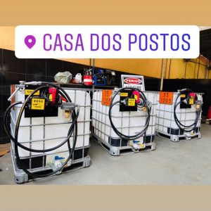 KIT DE ABASTECIMENTO 1000LTS + BOMBA DE TRANSFERÊNCIA ABASTECIMENTO 12V 40LTS/MIN